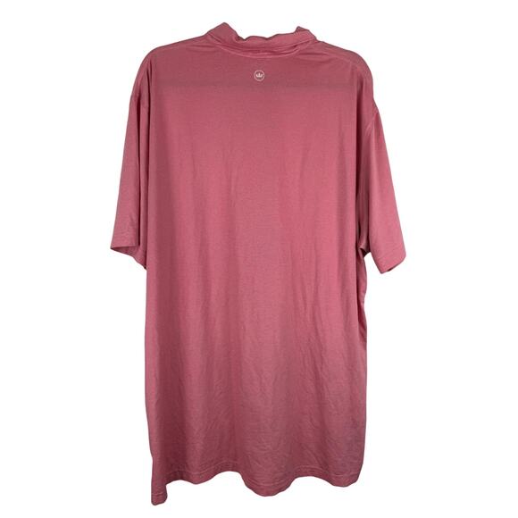 Peter Millar Crown Crafted Red Golf Short Sleeve Polo - XXL - Picture 2 of 4